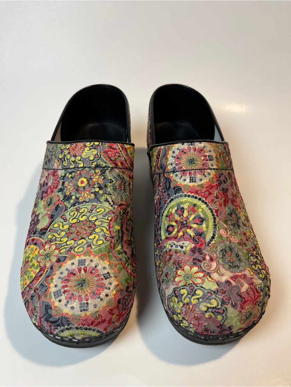Sanita Sz 42 Floral Paisley Clog - Multicolor